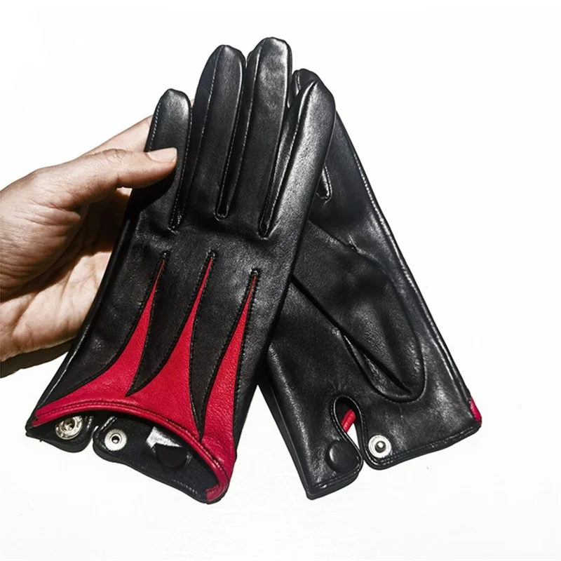Personality Glove Driving Fashion Genuine Real Goat Leather Gloves Women Fashion Mittens Real Leather
Personality Glove Driving Fashion Genuine Real Goat Leather Gloves Women Fashion Mittens Real Leather