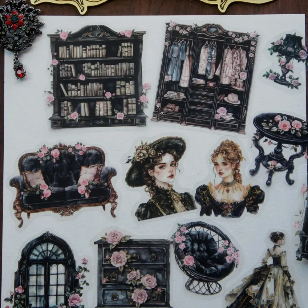 15pcs Noble Manor Room Style PVC Sticker Scrapbooking Background DIY Gift Decoration Tag
15pcs Noble Manor Room Style PVC Sticker Scrapbooking Background DIY Gift Decoration Tag