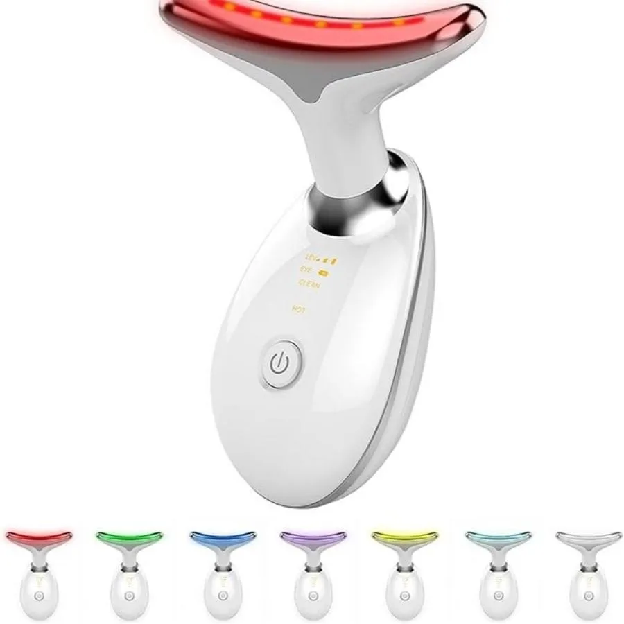 Electric Neck Massager Facial Lift with Seven Light Modes LED Skin Tightening Beauty Instrument
Electric Neck Massager Facial Lift with Seven Light Modes LED Skin Tightening Beauty Instrument