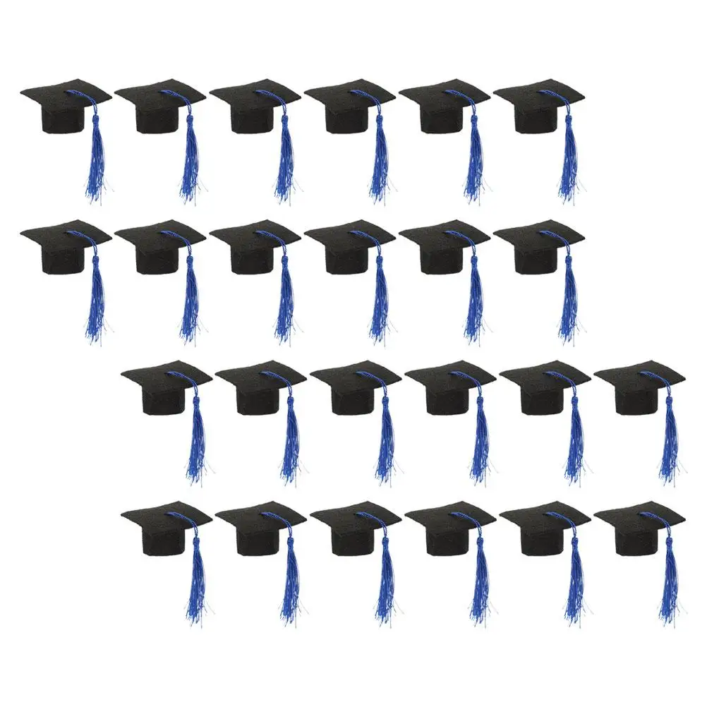 24 Pcs Mini Graduation Cap Hat with Tassel for Cupcake Bottle Topper Party Supplies Decor Felt Graduation Celebration
24 Pcs Mini Graduation Cap Hat with Tassel for Cupcake Bottle Topper Party Supplies Decor Felt Graduation Celebration