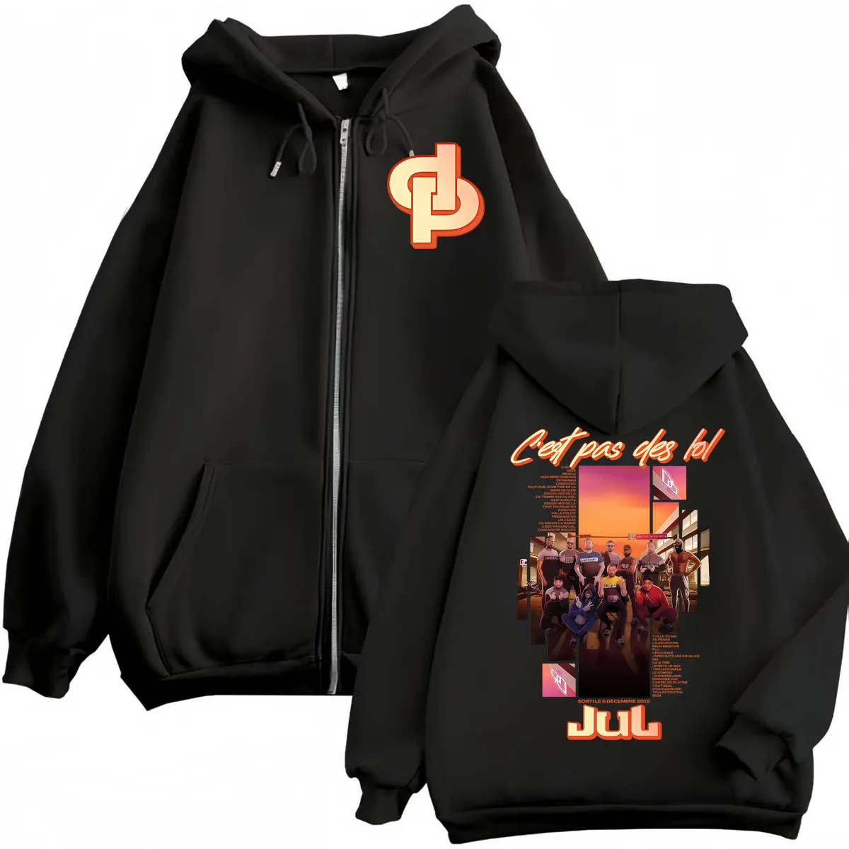 Rapper Jul Album World Tour 2025 Zipper Hoodies Fashion Hip Hop Zip Up Hooded Sweatshirts Men Women Casual Oversized Pullovers
Rapper Jul Album World Tour 2025 Zipper Hoodies Fashion Hip Hop Zip Up Hooded Sweatshirts Men Women Casual Oversized Pullovers