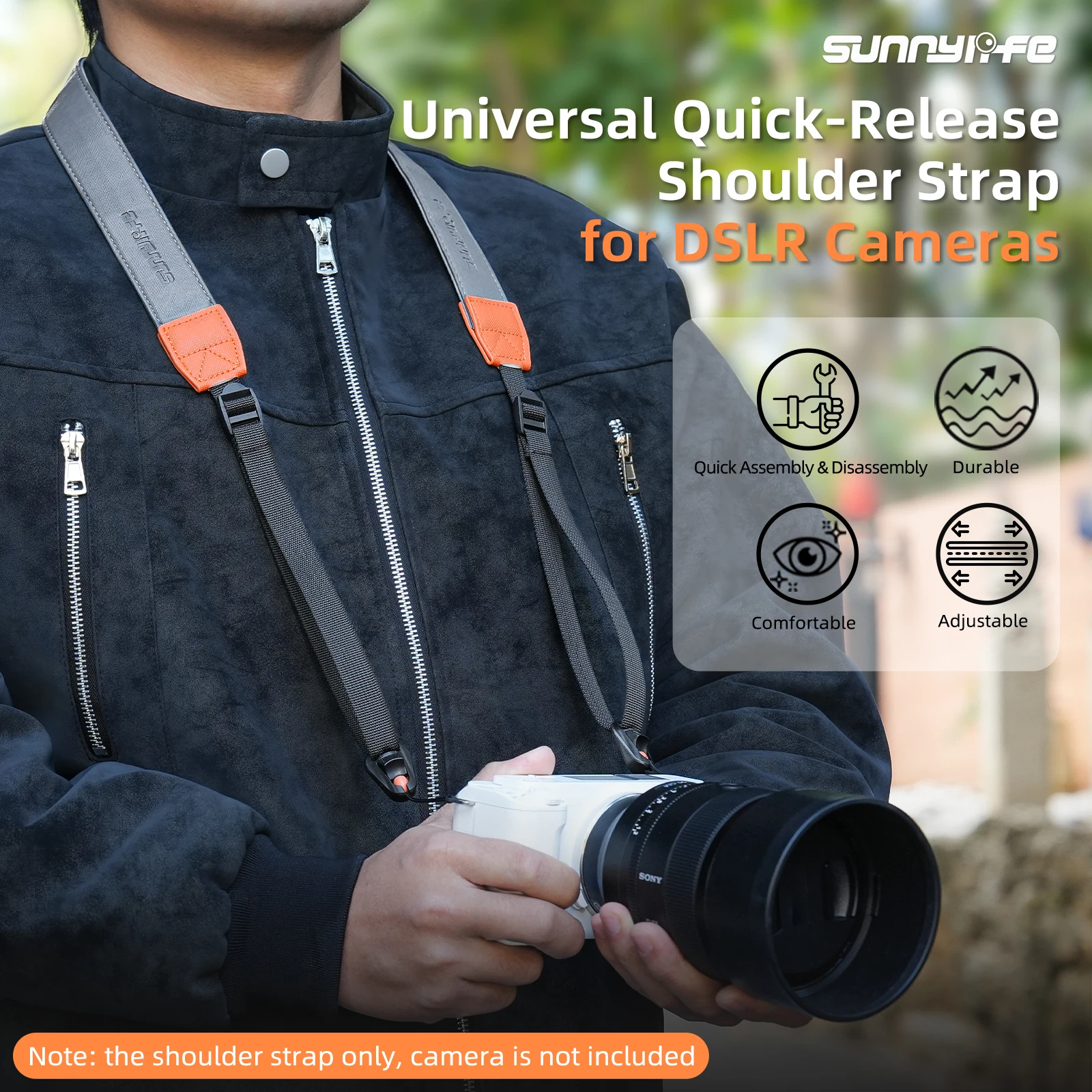 Универсальный быстросъемный плечевой ремень, регулируемый плечевой шнурок шириной 3,2 см, безопасный ремень для зеркальных фотоаппаратов
Универсальный быстросъемный плечевой ремень, регулируемый плечевой шнурок шириной 3,2 см, безопасный ремень для зеркальных фотоаппаратов