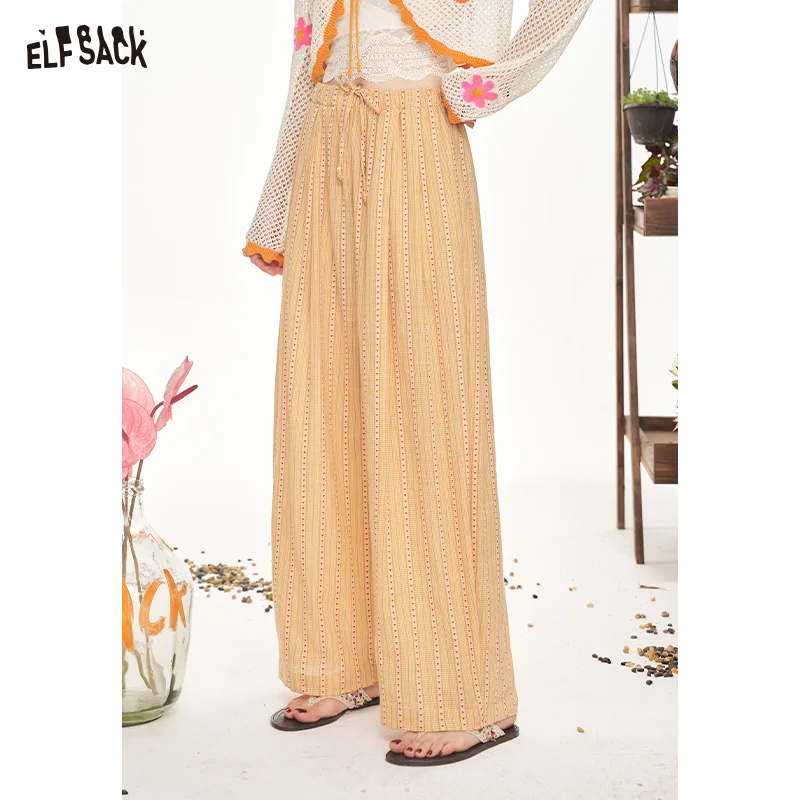 ELFSACK 2025 Summer New Arrivals Love Plaid Printed Wide Leg Casual Pants For Women
ELFSACK 2025 Summer New Arrivals Love Plaid Printed Wide Leg Casual Pants For Women