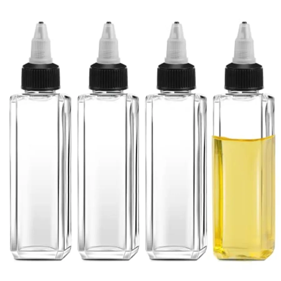 Sliverdew 4 Pcs Oil Squeeze Bottles 3.4 OZ Empty Bottles with Twist Top Cap Plastic Liquid Condiment Container Leak-Proof Dispe
Sliverdew 4 Pcs Oil Squeeze Bottles 3.4 OZ Empty Bottles with Twist Top Cap Plastic Liquid Condiment Container Leak-Proof Dispe