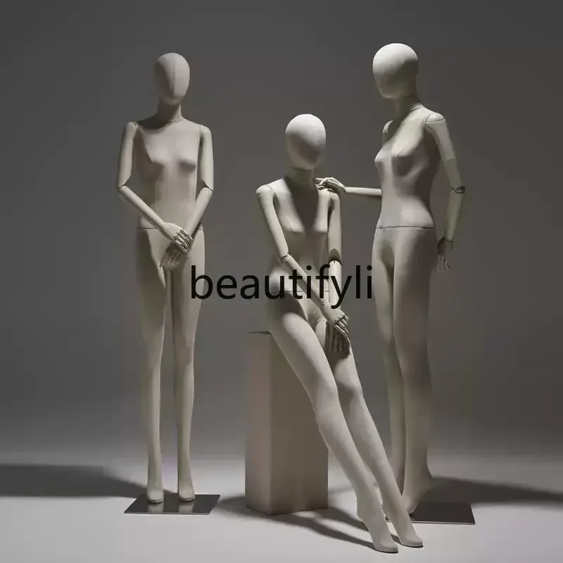 zz1Clothing store female model display rack full body cloth movable pendant hand sitting model fake doll window display props
zz1Clothing store female model display rack full body cloth movable pendant hand sitting model fake doll window display props