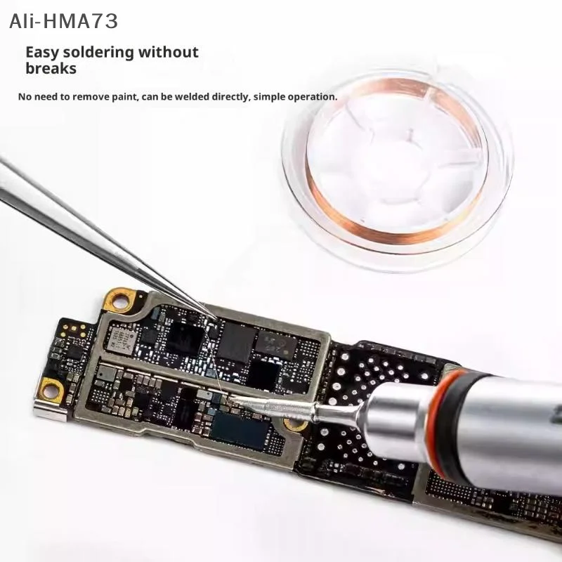 HMA88-1Pcs Non Insulated Phone PCB Repair Jumper Wire 0.04mmX100m Super Fine Copper Link Wire For Motherboard PCB Welding Repair
HMA88-1Pcs Non Insulated Phone PCB Repair Jumper Wire 0.04mmX100m Super Fine Copper Link Wire For Motherboard PCB Welding Repair