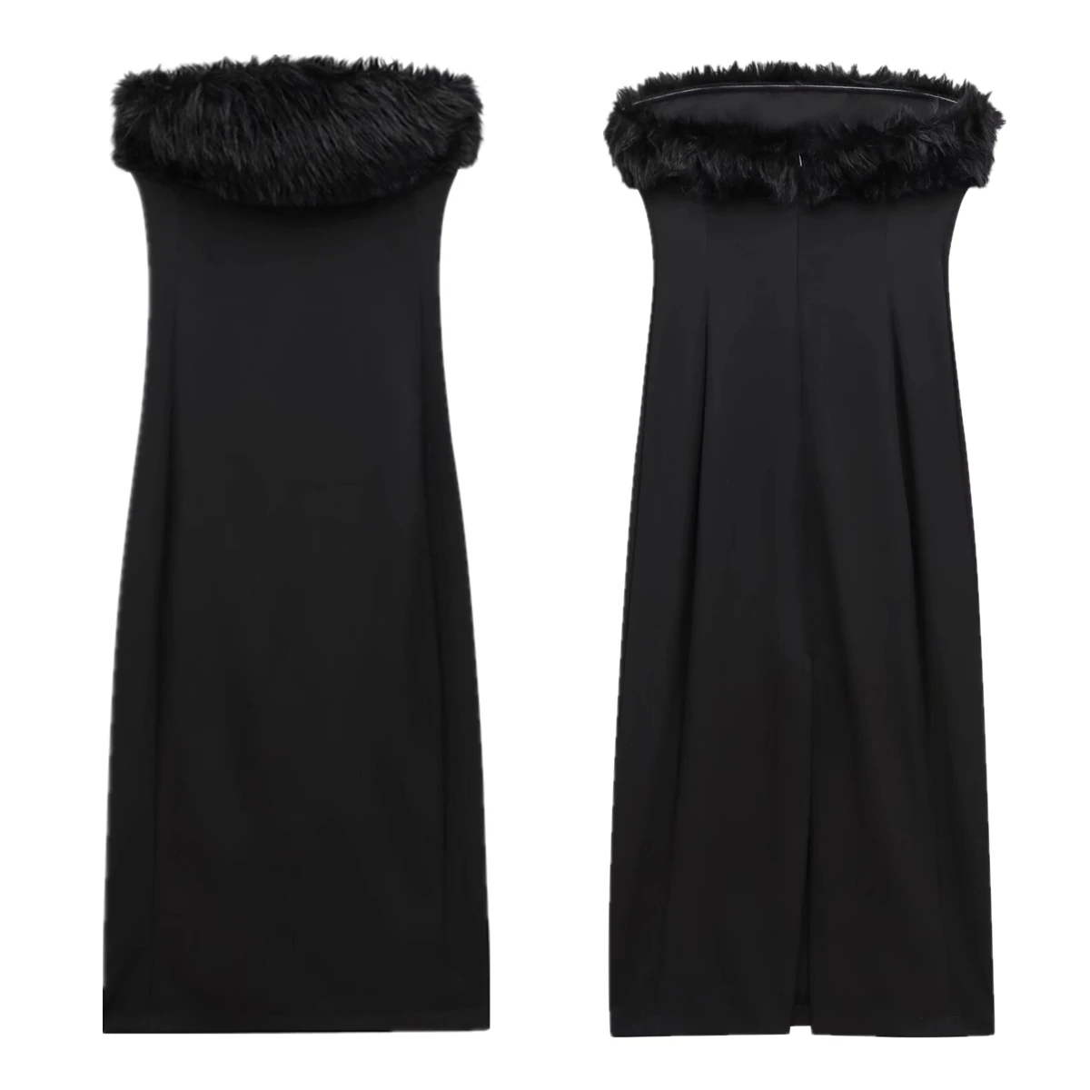 Jenny&Dave Fashion Ladies Artificial Fur Splicing Off Shoulder Party Mini Dress Minimalist Black Mini Dress For Women
Jenny&Dave Fashion Ladies Artificial Fur Splicing Off Shoulder Party Mini Dress Minimalist Black Mini Dress For Women