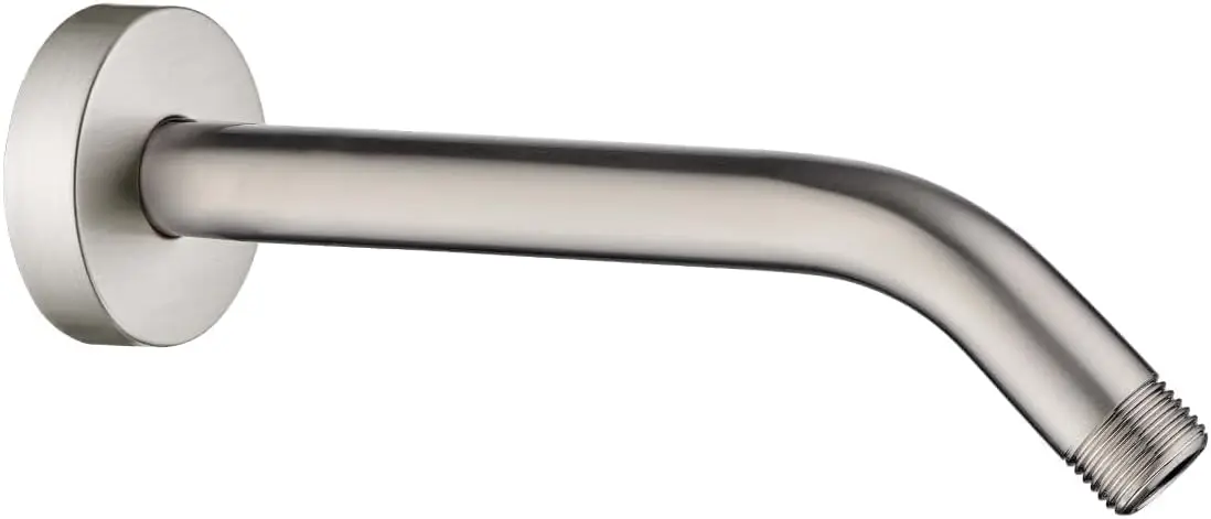 10-Inch Solid Brass Shower Arm Extension, Wall Mounted, Brushed Nickel, for Rainfall & Handheld Heads
10-Inch Solid Brass Shower Arm Extension, Wall Mounted, Brushed Nickel, for Rainfall & Handheld Heads