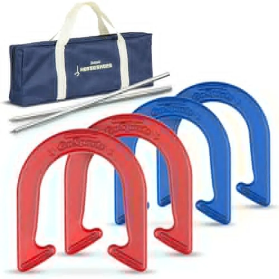 Steel Horseshoes Outdoor Game Set - or - Official Size and Weight
Steel Horseshoes Outdoor Game Set - or - Official Size and Weight