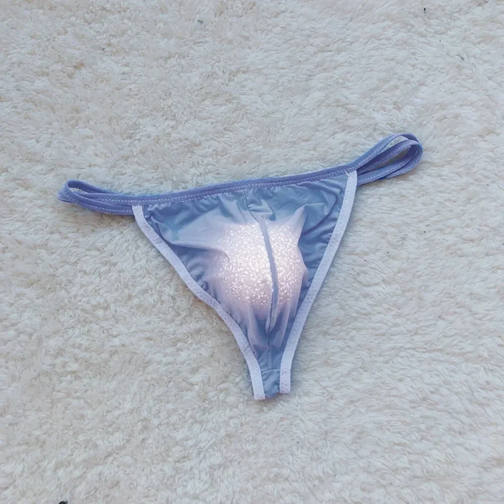 Sexy Men Ice Silk Sheer Pouch G String Bikini Briefs Thongs Underwear Smooth Transparent Underpants Comfort Knickers Nightwear
Sexy Men Ice Silk Sheer Pouch G String Bikini Briefs Thongs Underwear Smooth Transparent Underpants Comfort Knickers Nightwear