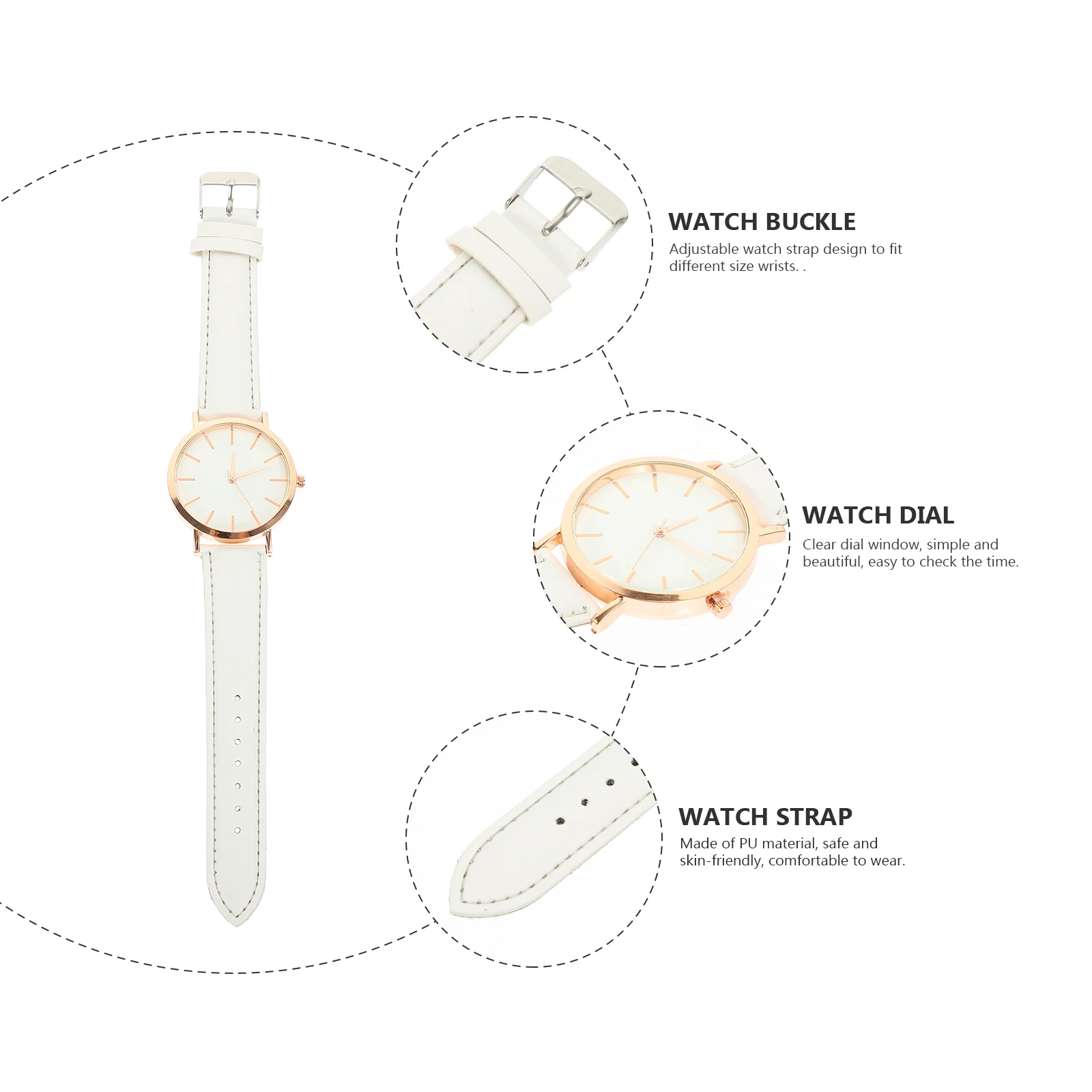 Quartz Watch Women Minimalist PU Strap Wrist Watches Simple Fashion Accessories Comfortable Accurate Timekeeping Durable Elegant
Quartz Watch Women Minimalist PU Strap Wrist Watches Simple Fashion Accessories Comfortable Accurate Timekeeping Durable Elegant