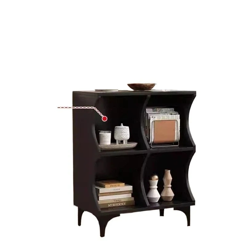 Simple and modern black lattice cabinet, high-value storage, dining side bookcase floor
Simple and modern black lattice cabinet, high-value storage, dining side bookcase floor