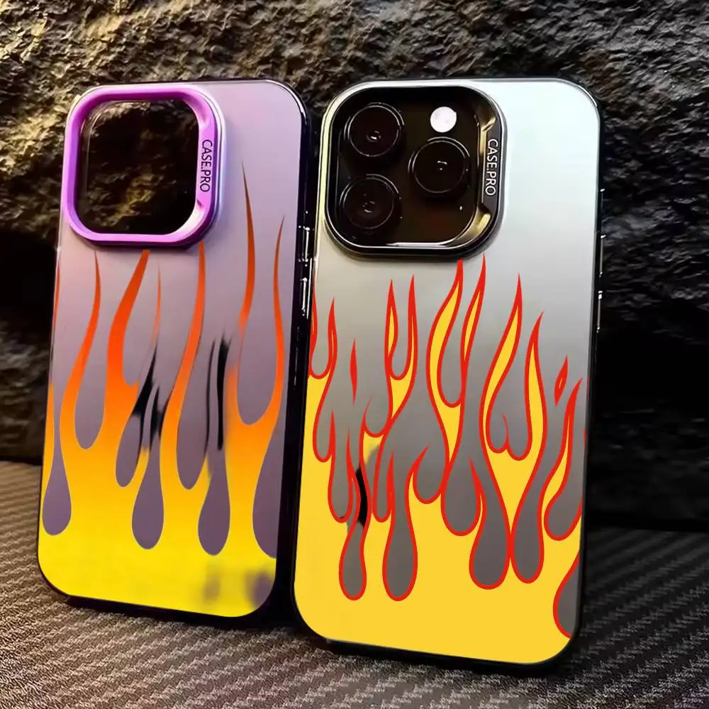COOL Fashion Flames Phone Case For iPhone17,16,15,14,13,12,11 Plus,Pro Max Colored Silver Plated Inside Cover
COOL Fashion Flames Phone Case For iPhone17,16,15,14,13,12,11 Plus,Pro Max Colored Silver Plated Inside Cover
