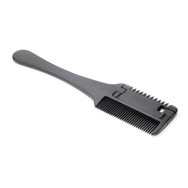 1 Piece Set of Hair Cutting Comb, Black Plastic Handle Razor, DIY Thinning Trimmer, Styling Comb with Blade, Haircut Comb
1 Piece Set of Hair Cutting Comb, Black Plastic Handle Razor, DIY Thinning Trimmer, Styling Comb with Blade, Haircut Comb