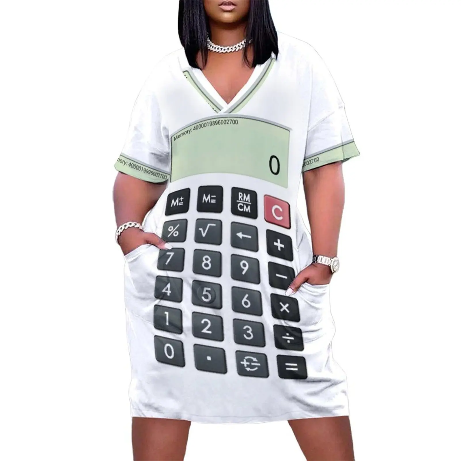 Calculator Loose Pocket Dress women's dresses luxury Clothing female evening dress women Dress vintage
Calculator Loose Pocket Dress women's dresses luxury Clothing female evening dress women Dress vintage