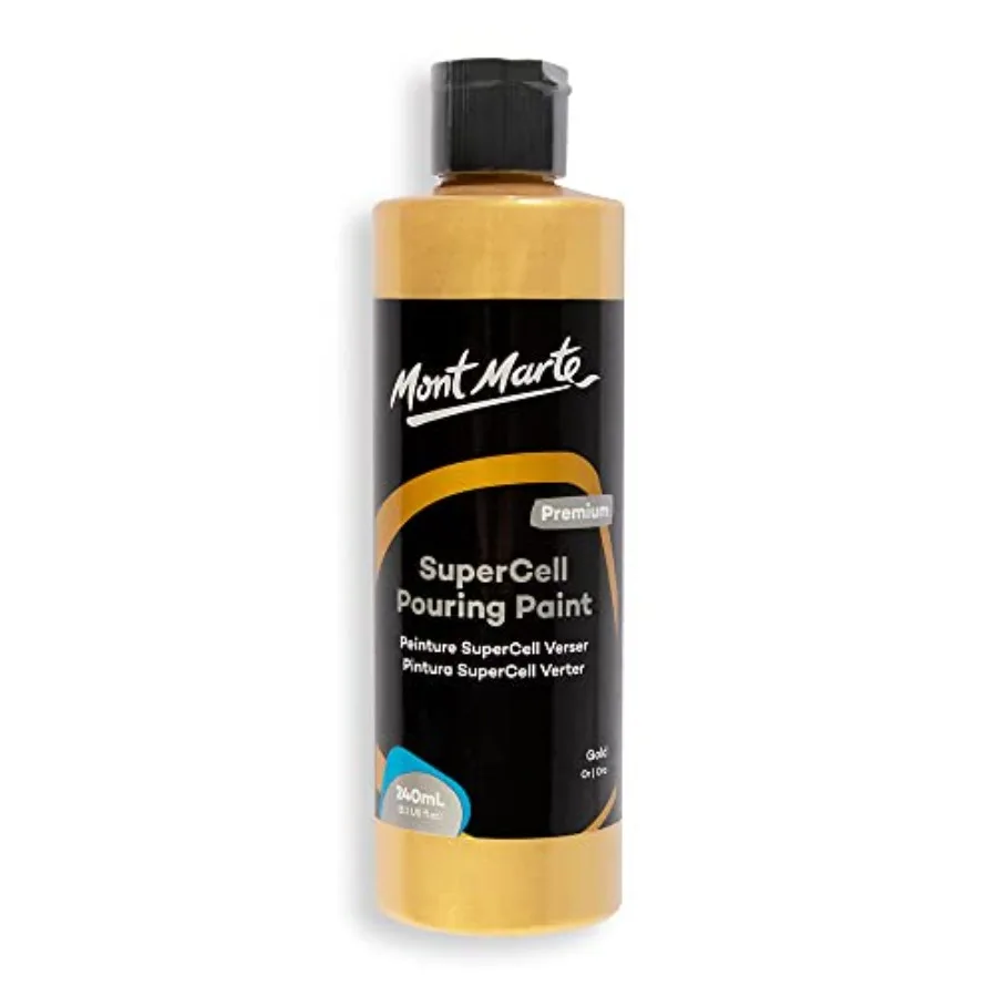 SuperCell Pouring Paint 240ml - Gold
SuperCell Pouring Paint 240ml - Gold