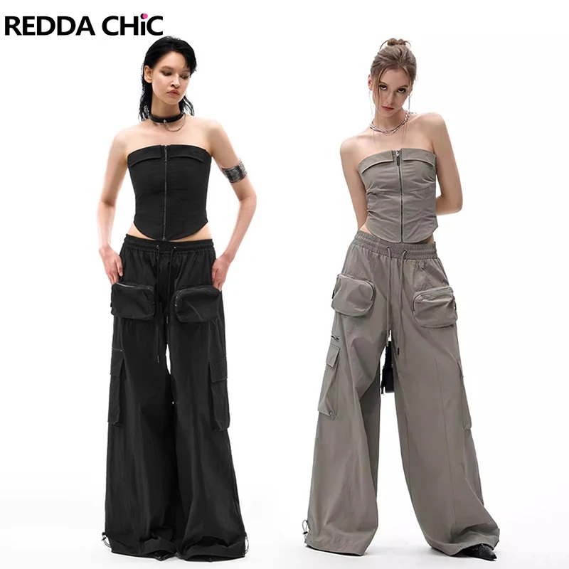 Женский корсет на молнии и брюки-карго REDDACHiC, комплект из 2 предметов, однотонный Повседневный укороченный топ с большими карманами, парашютные брюки, рабочая одежда в стиле ретро
Женский корсет на молнии и брюки-карго REDDACHiC, комплект из 2 предметов, однотонный Повседневный укороченный топ с большими карманами, парашютные брюки, рабочая одежда в стиле ретро