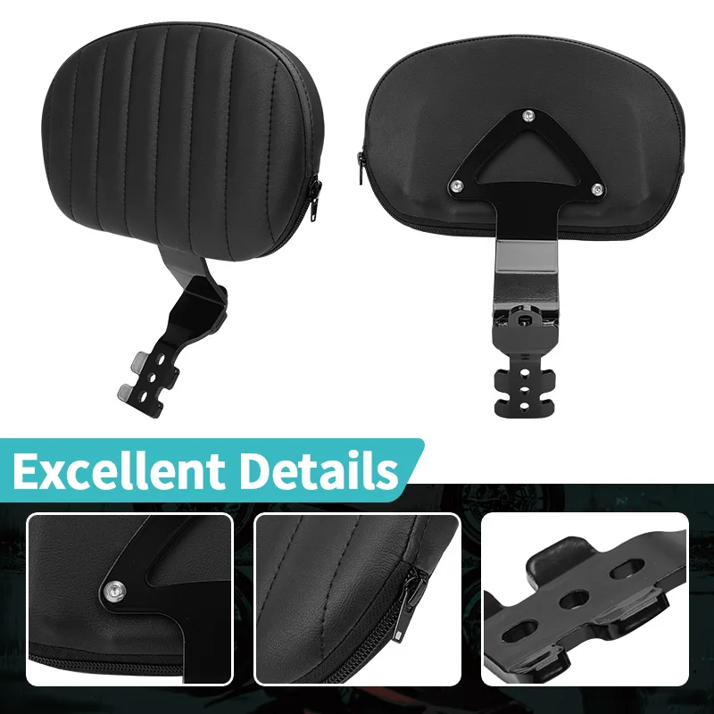 Motorcycle Black Backrest Front Driver Rider Cushion Sissy Bar For Harley Softail Slim Standard Street Bob 2018-later
Motorcycle Black Backrest Front Driver Rider Cushion Sissy Bar For Harley Softail Slim Standard Street Bob 2018-later
