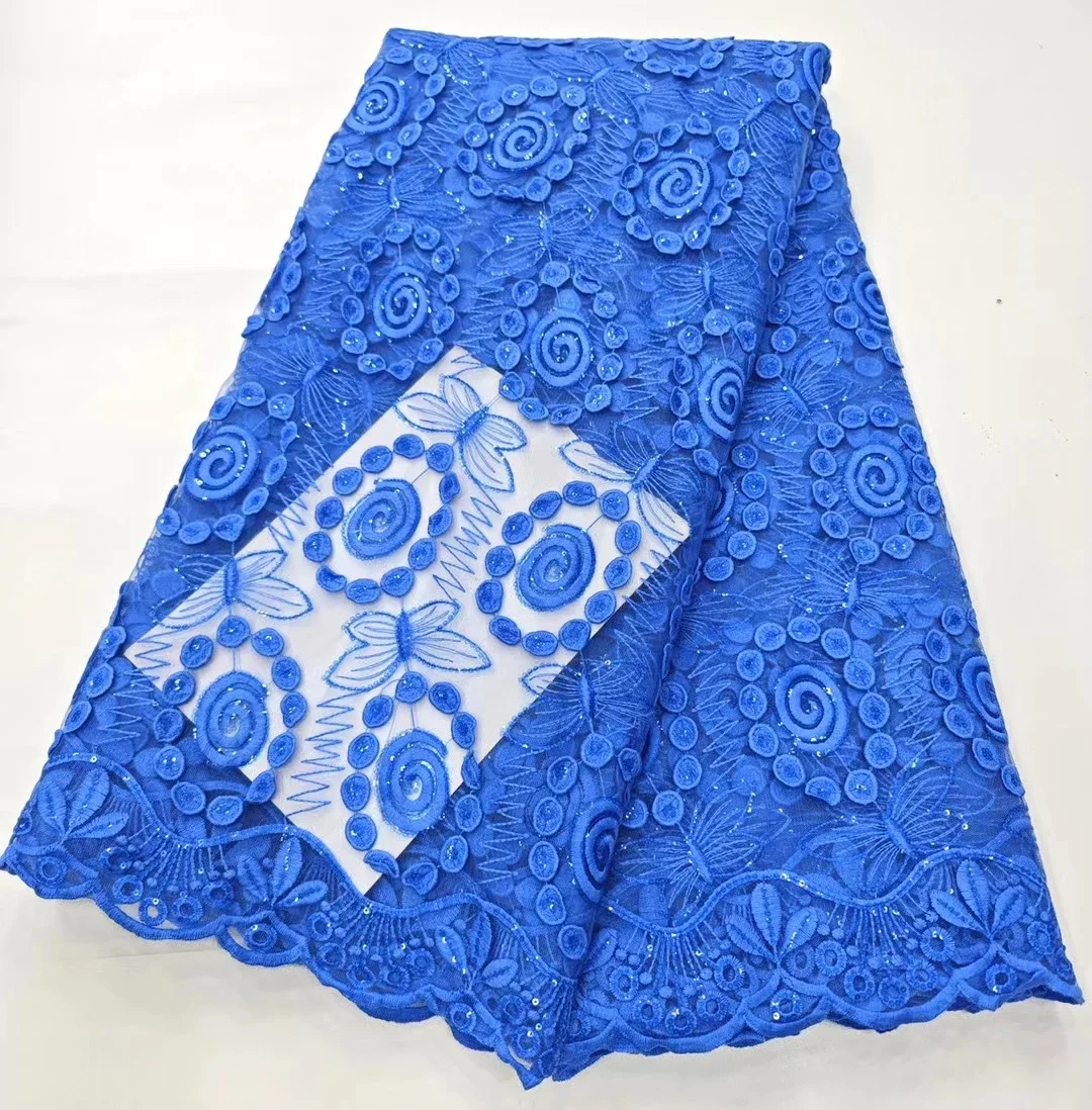 Royal Blue 3D Flowers Sequins French Lace Fabric 2023 High Quality African Nigerian Milk Silk Lace Fabric For Party Sew LHD23201
Royal Blue 3D Flowers Sequins French Lace Fabric 2023 High Quality African Nigerian Milk Silk Lace Fabric For Party Sew LHD23201