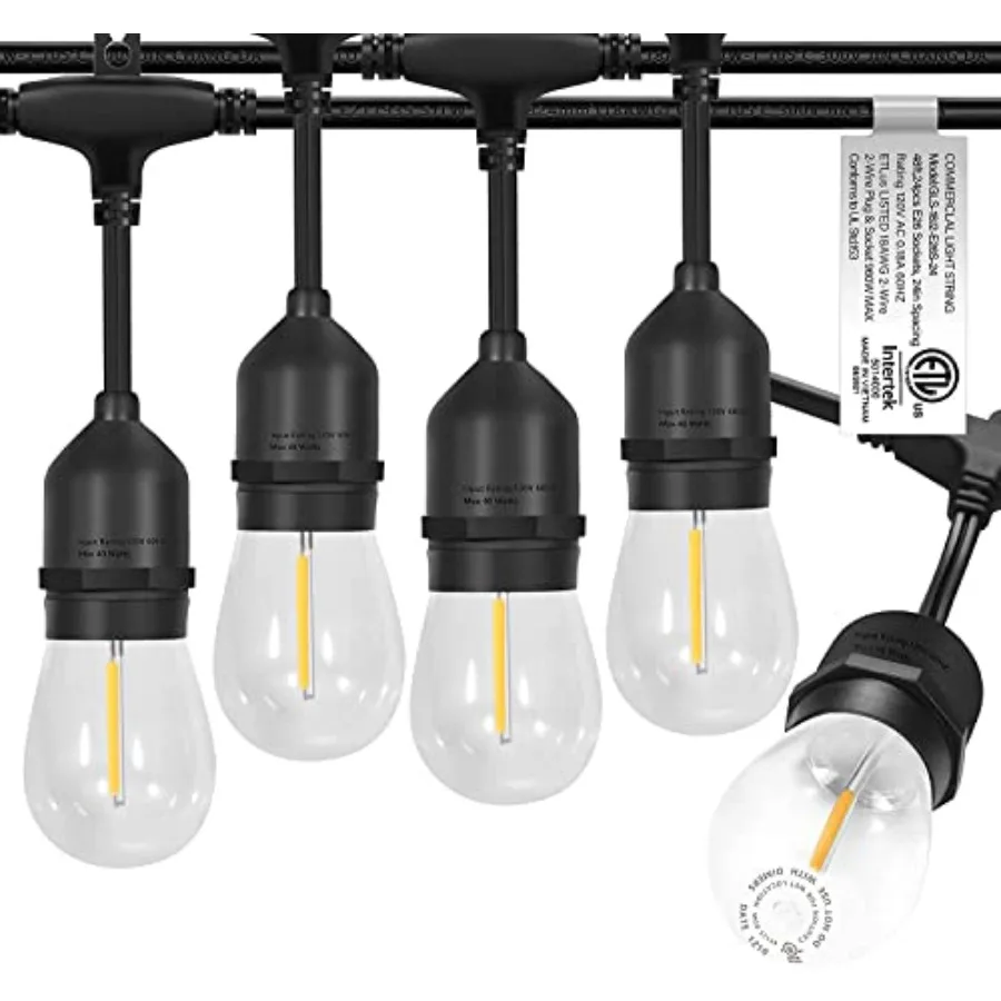 LED Outdoor String Lights with Weatherproof Shatterproof Edison 2 Commercial Grade W
LED Outdoor String Lights with Weatherproof Shatterproof Edison 2 Commercial Grade W