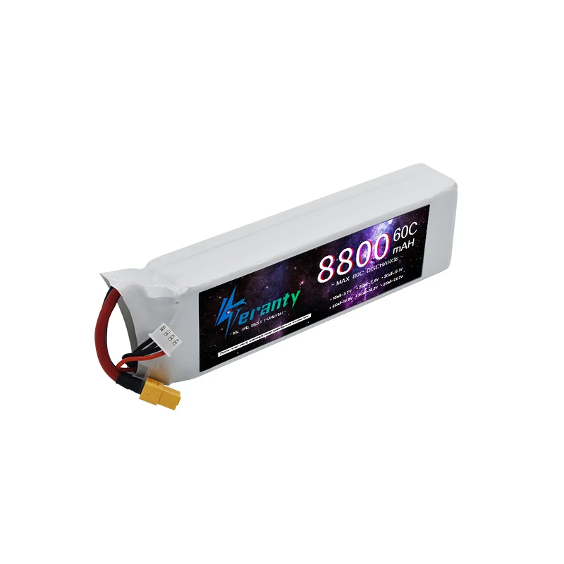 Аккумулятор LiPo TERANTY 3S 11.1V 8800mAh 60C для радиоуправляемых моделей | Мощный аккумулятор для радиоуправляемых моделей: дронов, танков, Traxxas Slash, Truggy
Аккумулятор LiPo TERANTY 3S 11.1V 8800mAh 60C для радиоуправляемых моделей | Мощный аккумулятор для радиоуправляемых моделей: дронов, танков, Traxxas Slash, Truggy