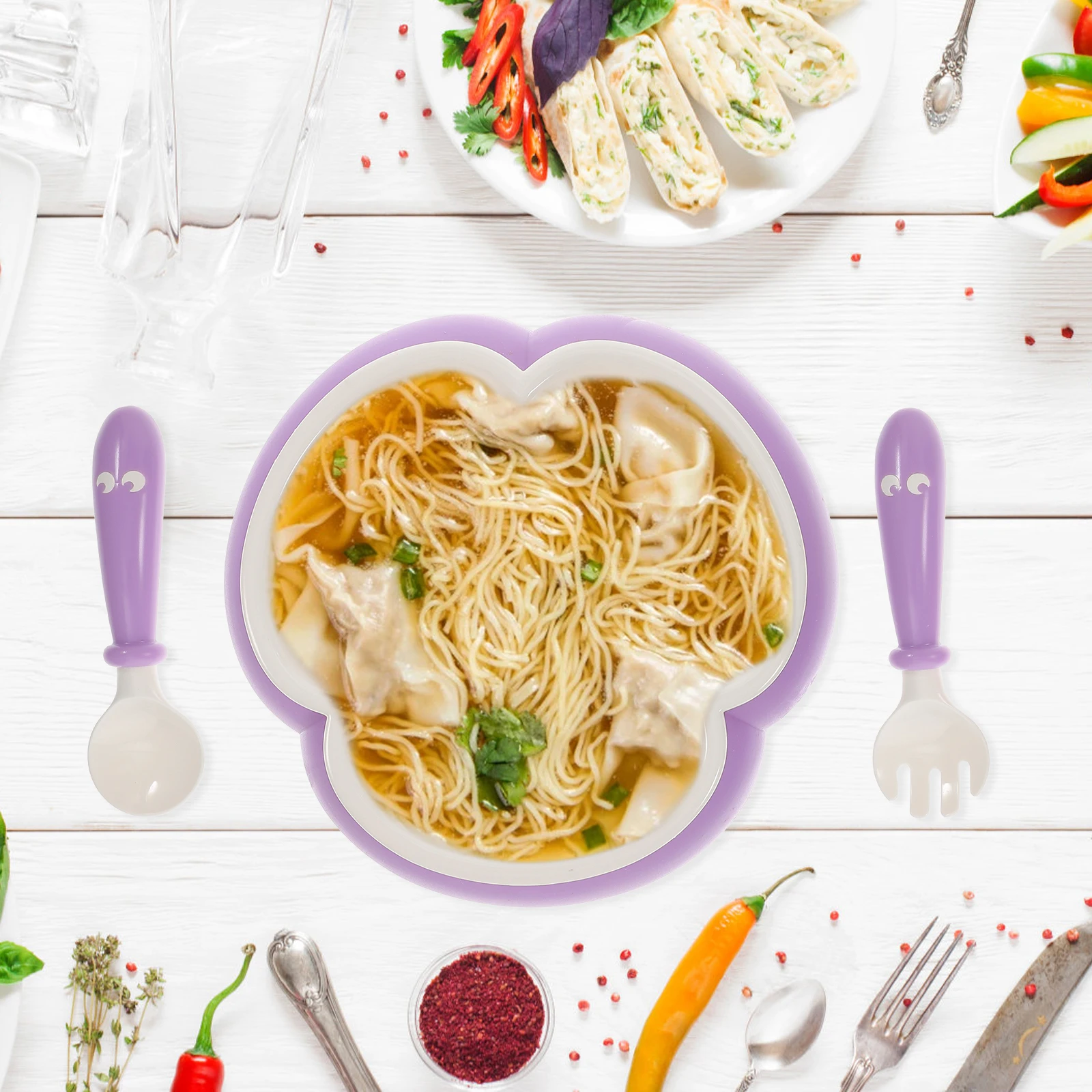 Baby Suction Cup Bowl Spoon Set Bowls for Fork and Feeding Kit Serving Utensils First Stage Dinner Plate Spoons
Baby Suction Cup Bowl Spoon Set Bowls for Fork and Feeding Kit Serving Utensils First Stage Dinner Plate Spoons