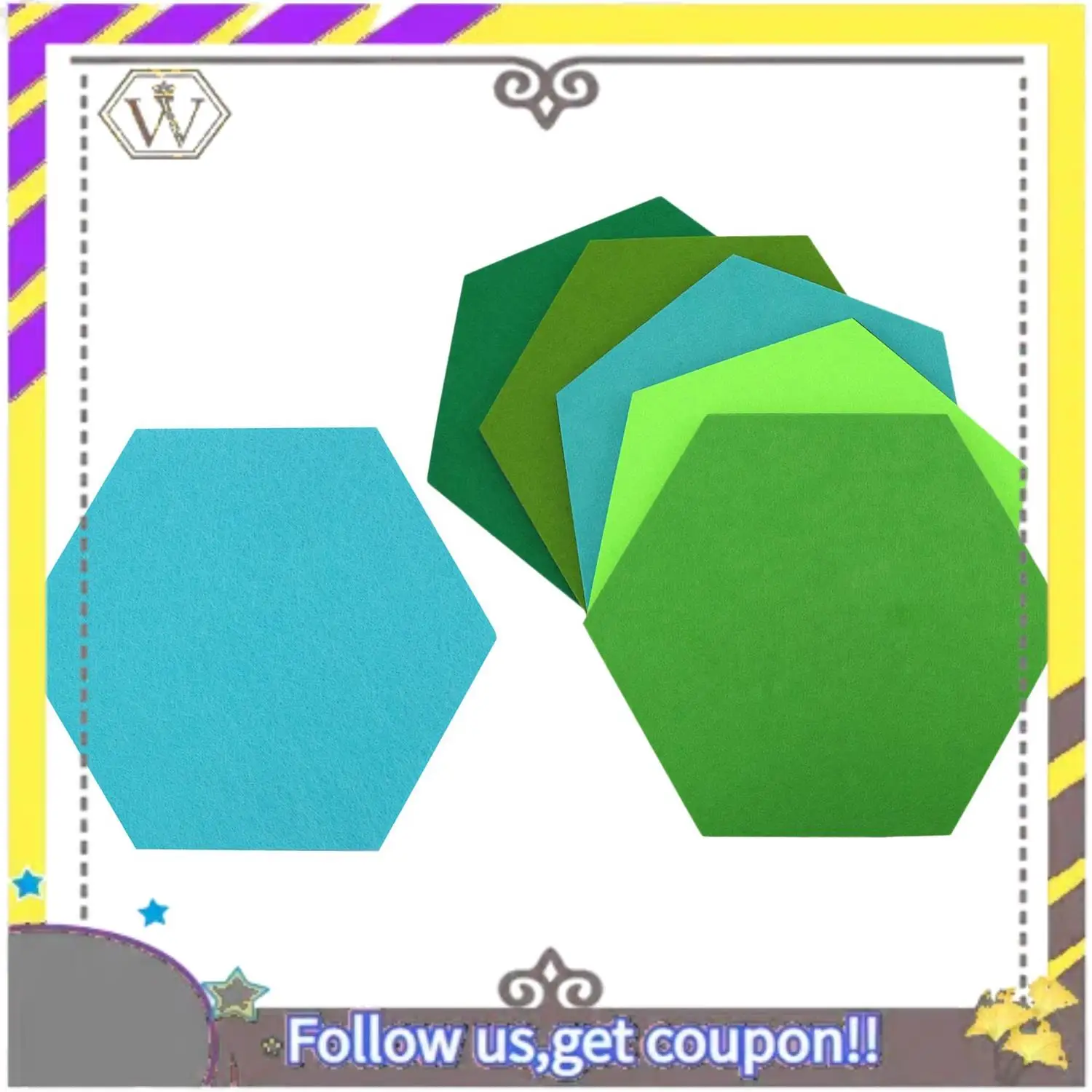 New 10 Pcs Hexagon Felt Board Hexagonal Felt Wall Sticker Multifunction 3D Decorative Home Message Board Self-Adhesive Kids Room
New 10 Pcs Hexagon Felt Board Hexagonal Felt Wall Sticker Multifunction 3D Decorative Home Message Board Self-Adhesive Kids Room