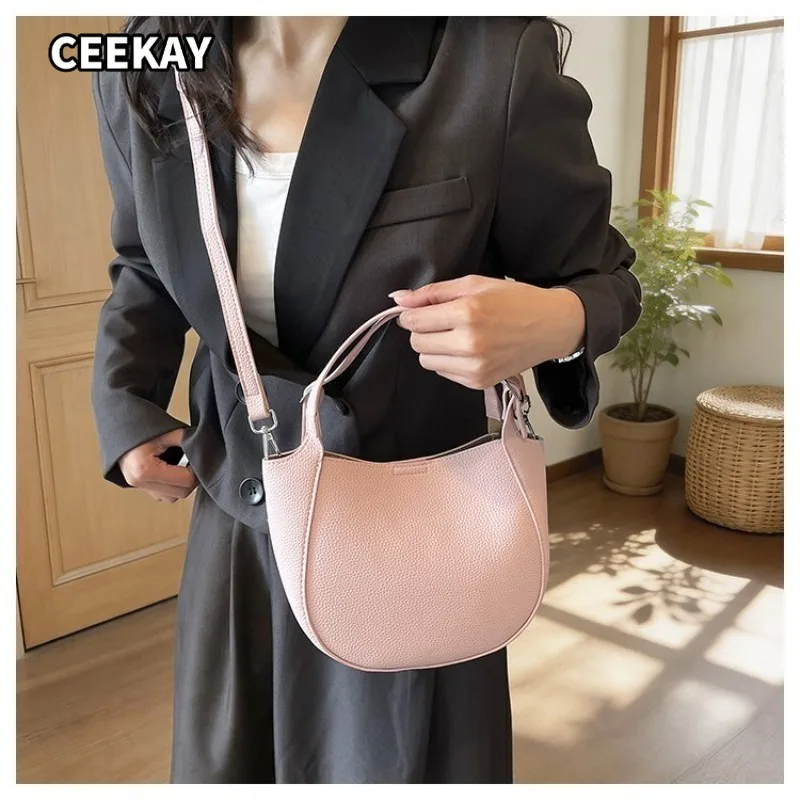 Casual Pebbled Texture Half Moon Crossbody Bag Dual Use Shoulder Handbag for Work Daily Grocery Shopping and Short Outdoor Trips
Casual Pebbled Texture Half Moon Crossbody Bag Dual Use Shoulder Handbag for Work Daily Grocery Shopping and Short Outdoor Trips