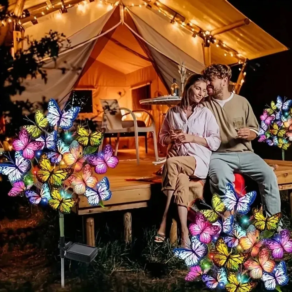 Solar LED Butterfly Flower Ambient Light Outdoor Simulation Butterfly Lawn Lamp Garden Waterproof Landscape for Christmas Decor
Solar LED Butterfly Flower Ambient Light Outdoor Simulation Butterfly Lawn Lamp Garden Waterproof Landscape for Christmas Decor