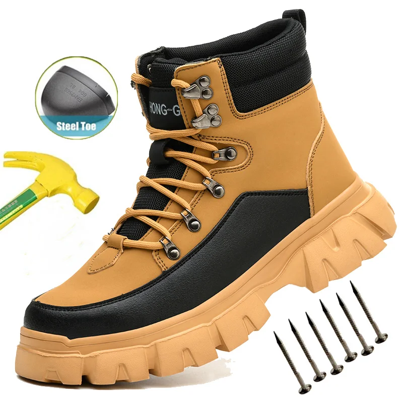Work Safety Shoes Steel Toe Waterproof Boots Comfortable Eva Insoles Upper Shoes for Men Sneakers Outdoor Hiking Safety Shoes
Work Safety Shoes Steel Toe Waterproof Boots Comfortable Eva Insoles Upper Shoes for Men Sneakers Outdoor Hiking Safety Shoes