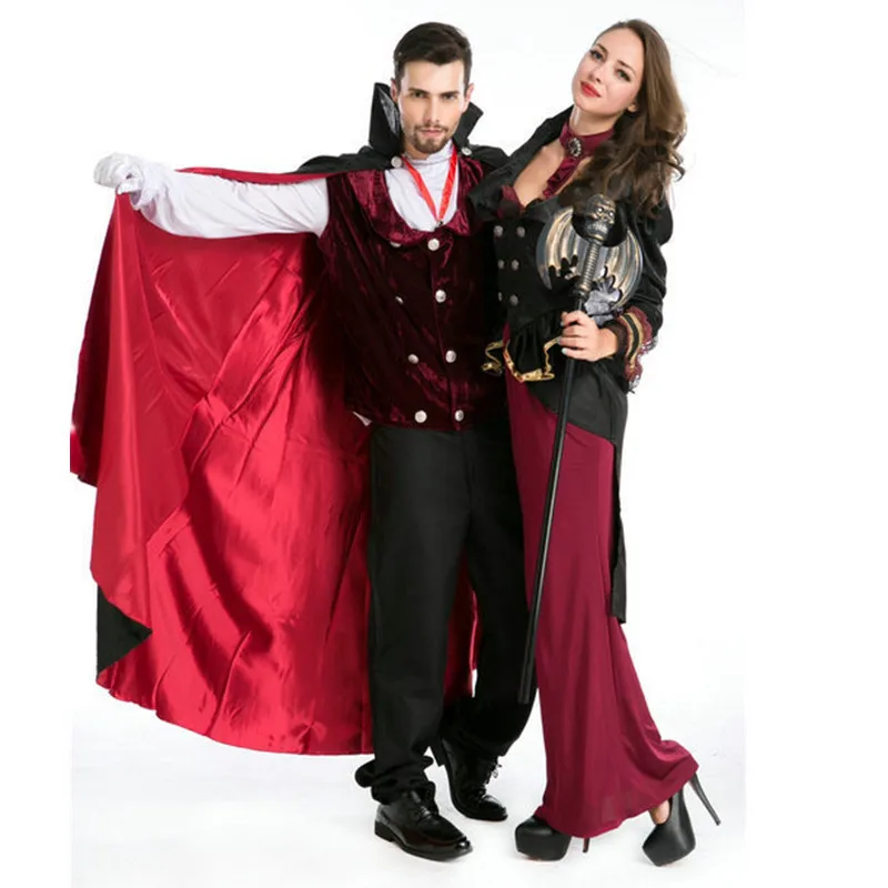 New European And American Vampire Adult Couple Costumes For Halloween Classic Movie Cosplay For Both Men And Women
New European And American Vampire Adult Couple Costumes For Halloween Classic Movie Cosplay For Both Men And Women