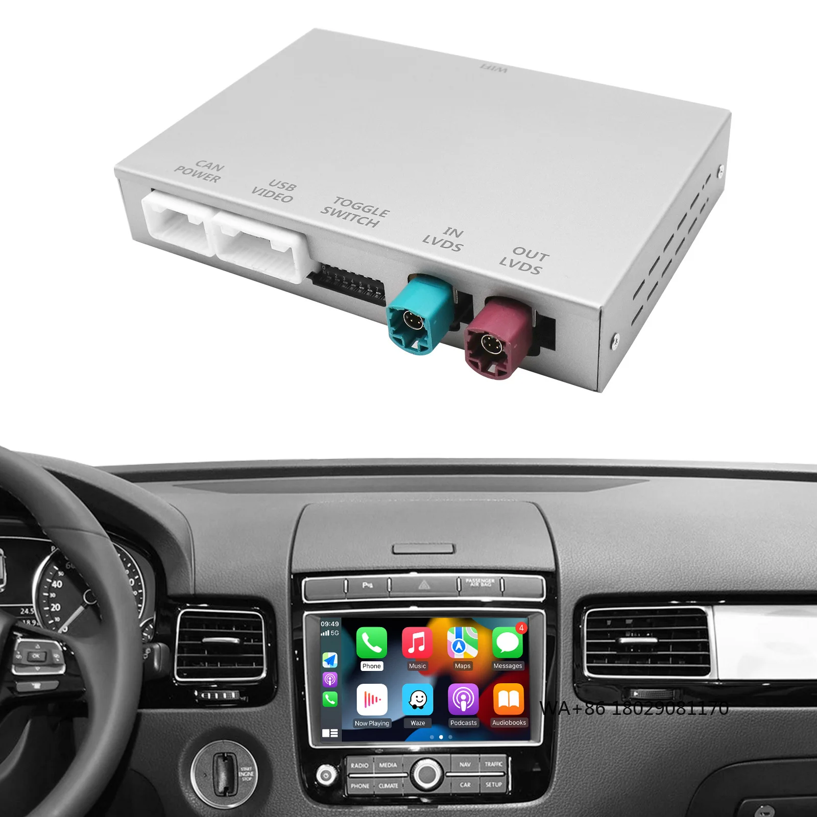 AUTOABC беспроводной адаптер Apple Carplay для VW Volkswagen Touareg RNS850 радио Android навигатор беспроводной экран Airplay зеркало 
AUTOABC беспроводной адаптер Apple Carplay для VW Volkswagen Touareg RNS850 радио Android навигатор беспроводной экран Airplay зеркало