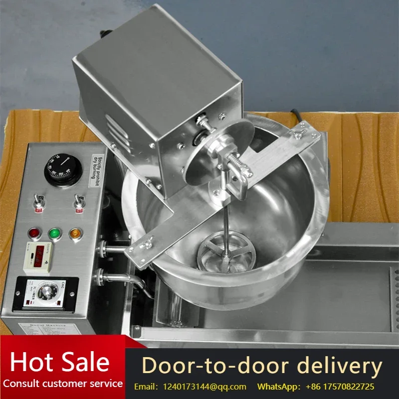 400-720 pcs/hour Stainless Steel Donut Making Machine, Automatic Donut Frying Maker, Food Processing Equipment with 3 Molds
400-720 pcs/hour Stainless Steel Donut Making Machine, Automatic Donut Frying Maker, Food Processing Equipment with 3 Molds