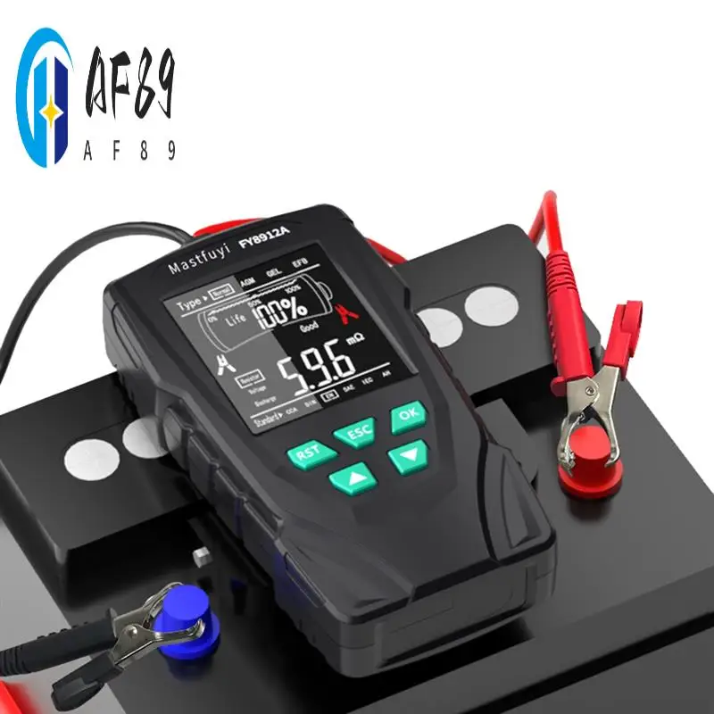 AF89-Car Battery Tester 12V/24V Battery System Analyzer 50-2000CCA Battery Health Display Comprehensive Diagnostic Test Tool
AF89-Car Battery Tester 12V/24V Battery System Analyzer 50-2000CCA Battery Health Display Comprehensive Diagnostic Test Tool