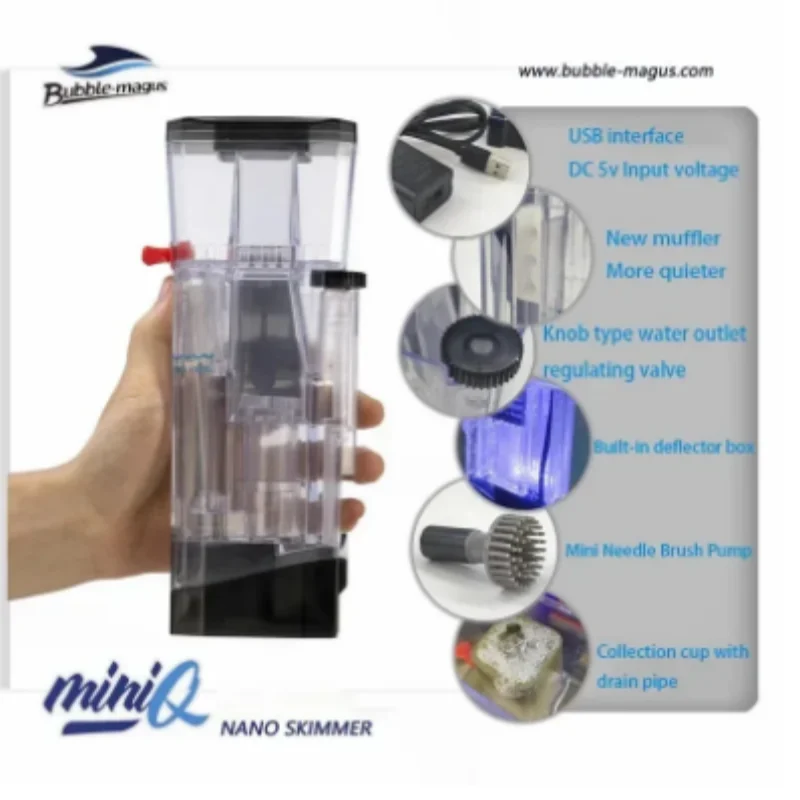 DC24V Bubble Magus MiniQ skimmer Nano Marine Aquarium skimmer Coral Tank Built-in Hanging Type Protein mini Skimmer
DC24V Bubble Magus MiniQ skimmer Nano Marine Aquarium skimmer Coral Tank Built-in Hanging Type Protein mini Skimmer