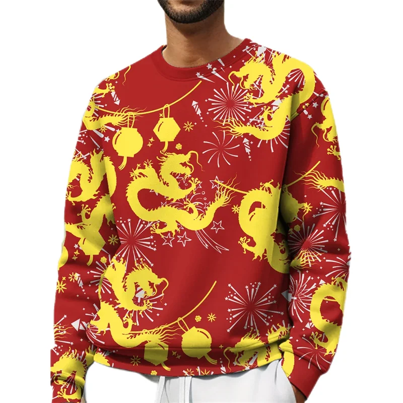 2024 New Year Dragon Graphic Sweatshirts Ethnic Chinese Clothes Red Golden 3D Printed Men Tracksuit Harajuku Y2k Boy Long Sleeve
2024 New Year Dragon Graphic Sweatshirts Ethnic Chinese Clothes Red Golden 3D Printed Men Tracksuit Harajuku Y2k Boy Long Sleeve