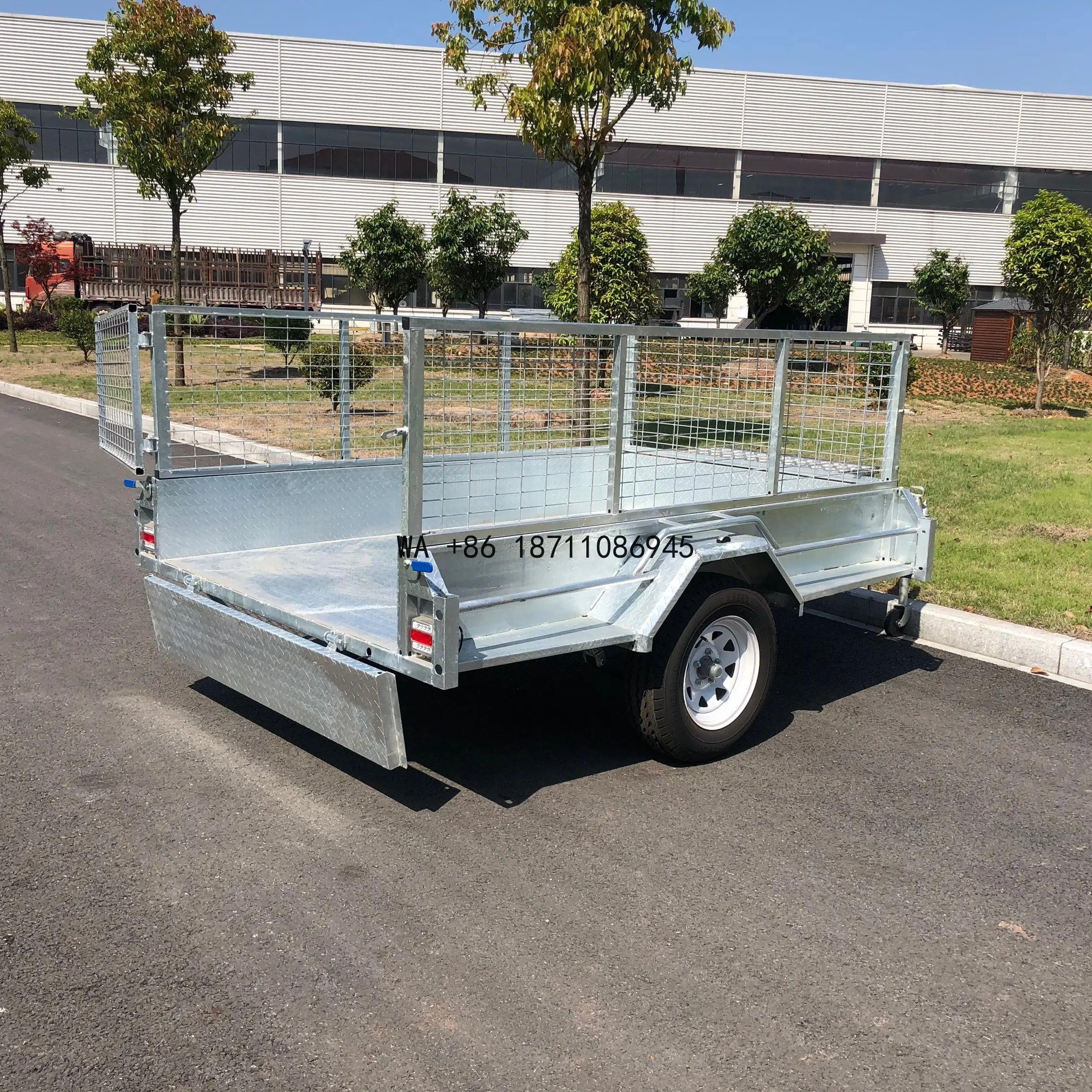 Australia Standard 6x4 7x5 8x5 10x5 Galvanized Box Car Farm Travel Trailer
Australia Standard 6x4 7x5 8x5 10x5 Galvanized Box Car Farm Travel Trailer