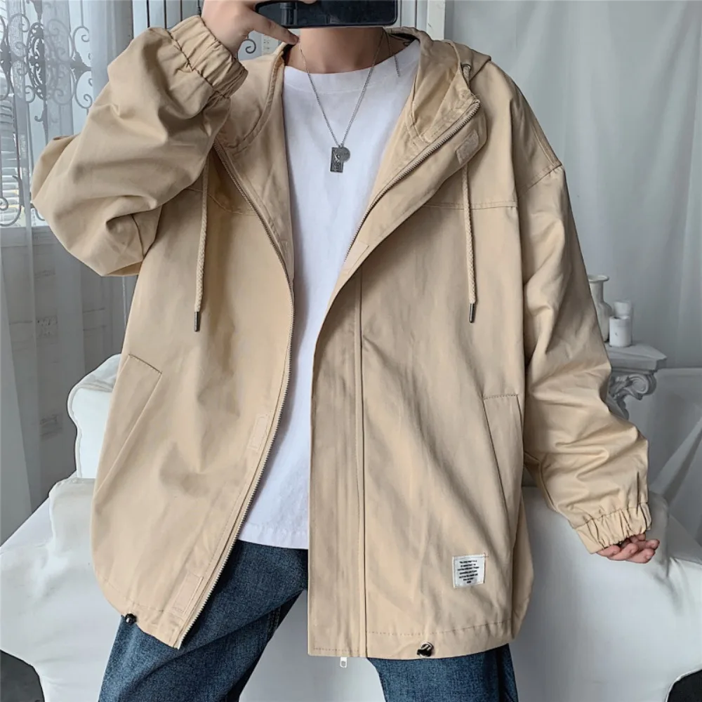 Streetwear Windbreaker Hooded Jacket Men Korean Fashion Casual Loose Fit Cargo Jackets 2023 Autumn Outwear Coats Men Clothing
Streetwear Windbreaker Hooded Jacket Men Korean Fashion Casual Loose Fit Cargo Jackets 2023 Autumn Outwear Coats Men Clothing