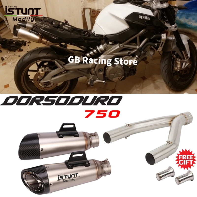 For Aprilia Dorsoduro 750 2008-2016 SMV750 SMV 750 Full System Motorcycle Exhaust Escape Moto Double Carbon Muffler DB killer
For Aprilia Dorsoduro 750 2008-2016 SMV750 SMV 750 Full System Motorcycle Exhaust Escape Moto Double Carbon Muffler DB killer