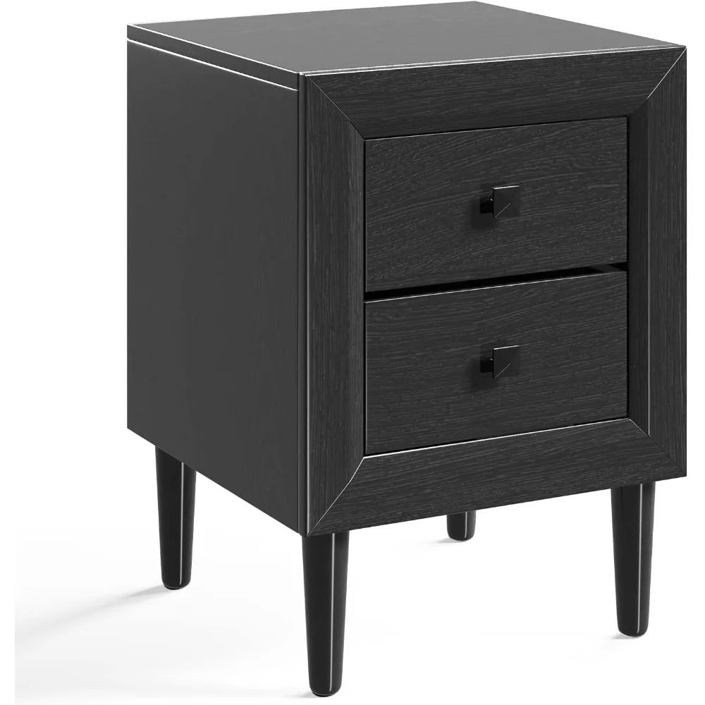 Giantex Black Nightstand Set of 2, Fully-Assembled 2-Drawer Bedside Tables with Solid Wood Legs for Bedroom, Modern Night Stand
Giantex Black Nightstand Set of 2, Fully-Assembled 2-Drawer Bedside Tables with Solid Wood Legs for Bedroom, Modern Night Stand