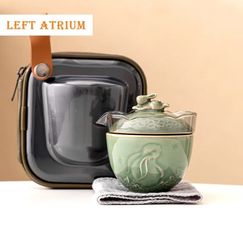 Yue Kiln Celadon Moon Rabbit Tea Set Kit Vintage Set of Cups 1 Pot 1 Cup Household Tea Making Picnic Outdoor Stock Bags Craft
Yue Kiln Celadon Moon Rabbit Tea Set Kit Vintage Set of Cups 1 Pot 1 Cup Household Tea Making Picnic Outdoor Stock Bags Craft