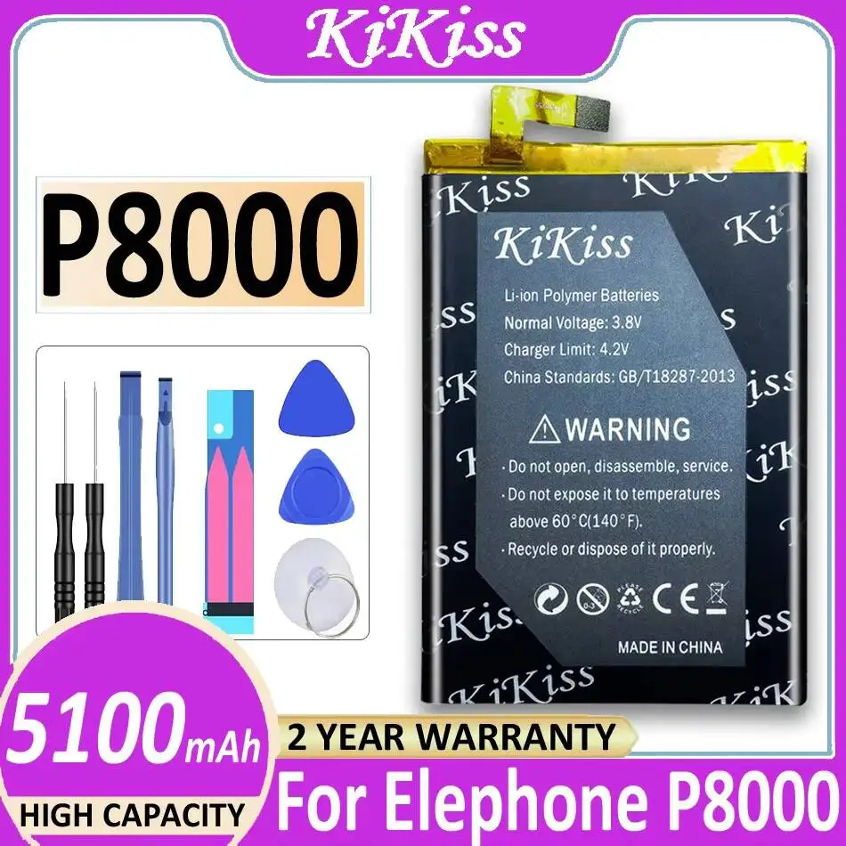 For Elephone P8000 Lightweight 5100Mah Mobile Phone Battery
For Elephone P8000 Lightweight 5100Mah Mobile Phone Battery