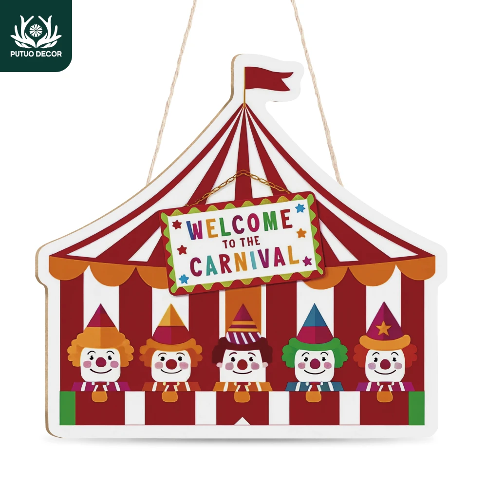 Putuo Decor 1pc Clown and Circus Tent Element Wooden Hanging Sign Decor,Welcome to the Carnival,Wall Decor for Home Cafe Office
Putuo Decor 1pc Clown and Circus Tent Element Wooden Hanging Sign Decor,Welcome to the Carnival,Wall Decor for Home Cafe Office