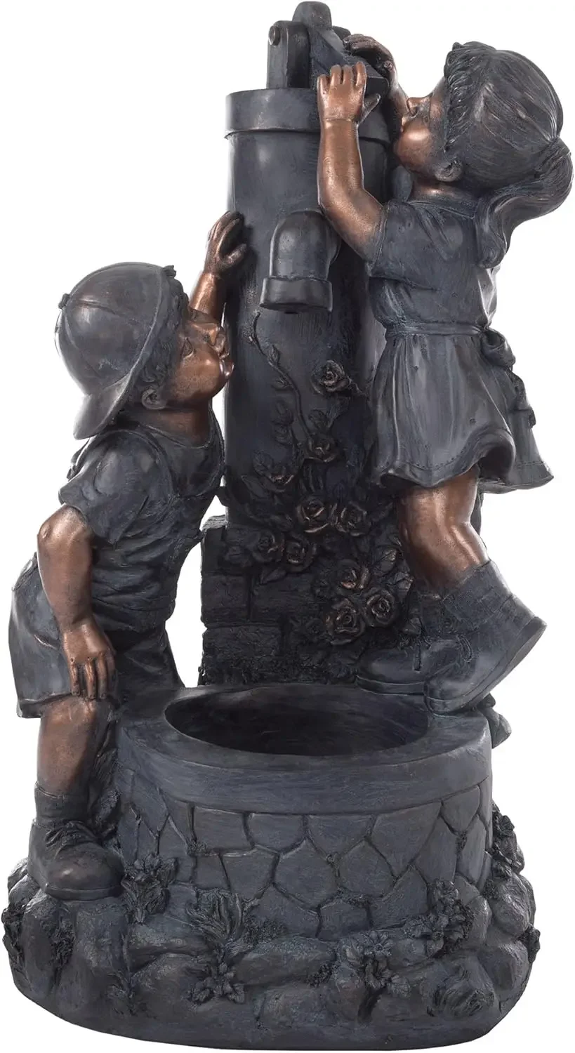 Boy and Girl Outdoor Water Fountain Garden Fountain with Soothing Sound for Patio Lawn Porch and Garden Decor Antique Bronze
Boy and Girl Outdoor Water Fountain Garden Fountain with Soothing Sound for Patio Lawn Porch and Garden Decor Antique Bronze