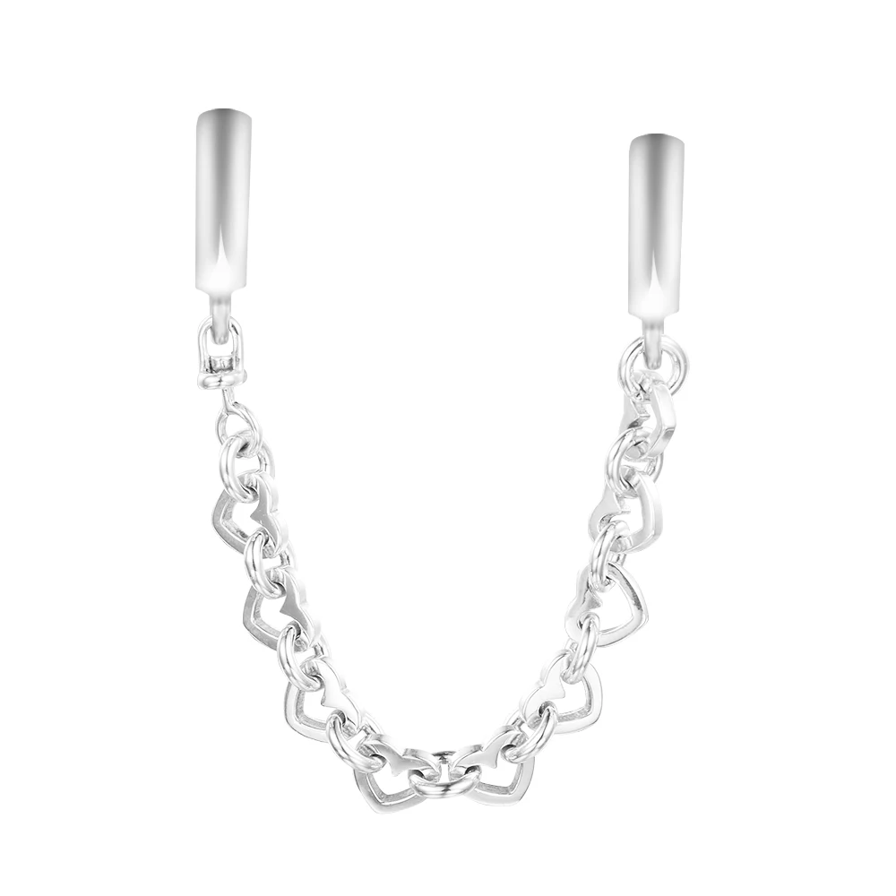 CKK Original 925 Sterling Silver Jewelry for Women Linked Hearts Safety Chain Beads European Charm DIY Bracelet Pulseras Mujer
CKK Original 925 Sterling Silver Jewelry for Women Linked Hearts Safety Chain Beads European Charm DIY Bracelet Pulseras Mujer