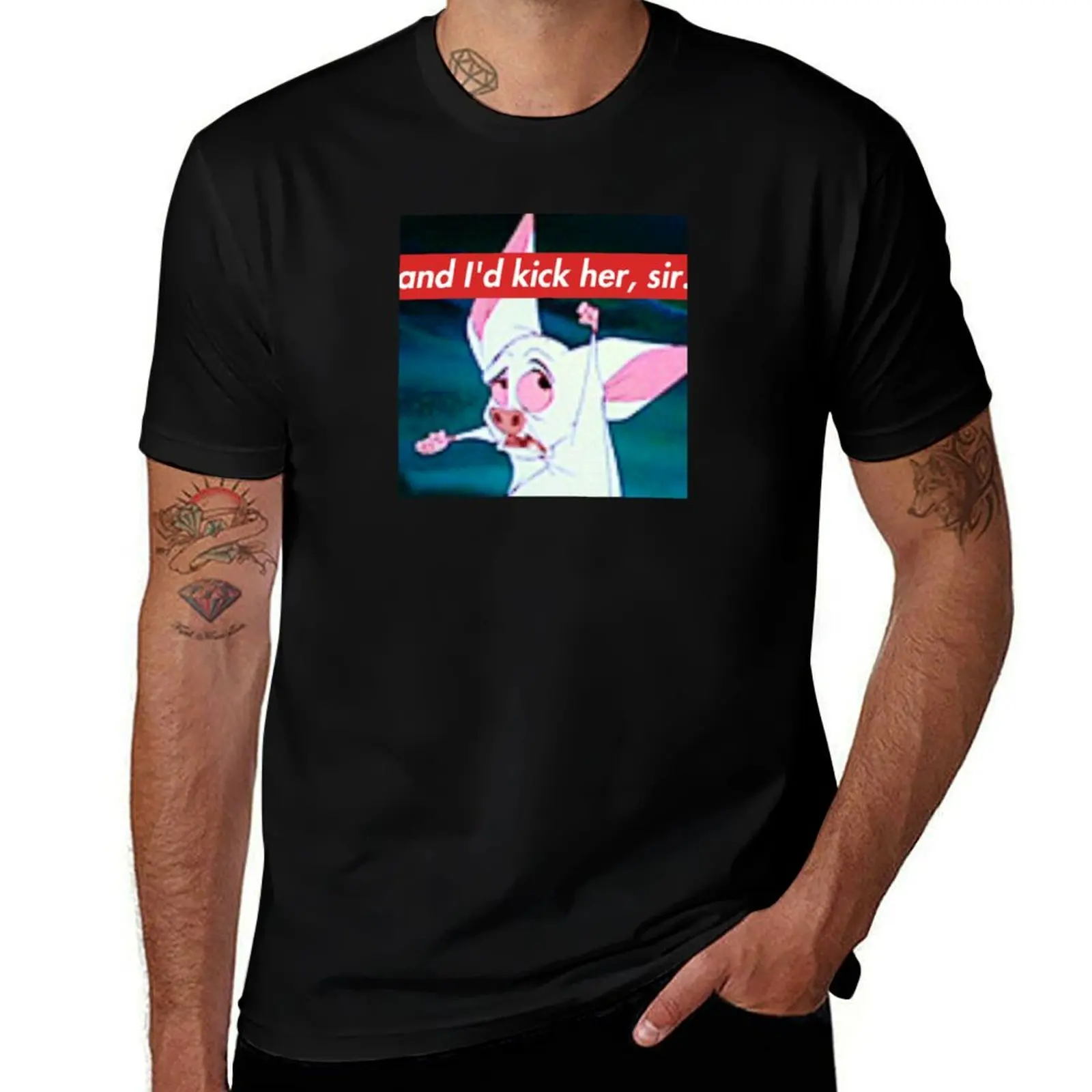 and i'd kick her, sir T-Shirt printed t shirts for man t shirt man designer
and i'd kick her, sir T-Shirt printed t shirts for man t shirt man designer