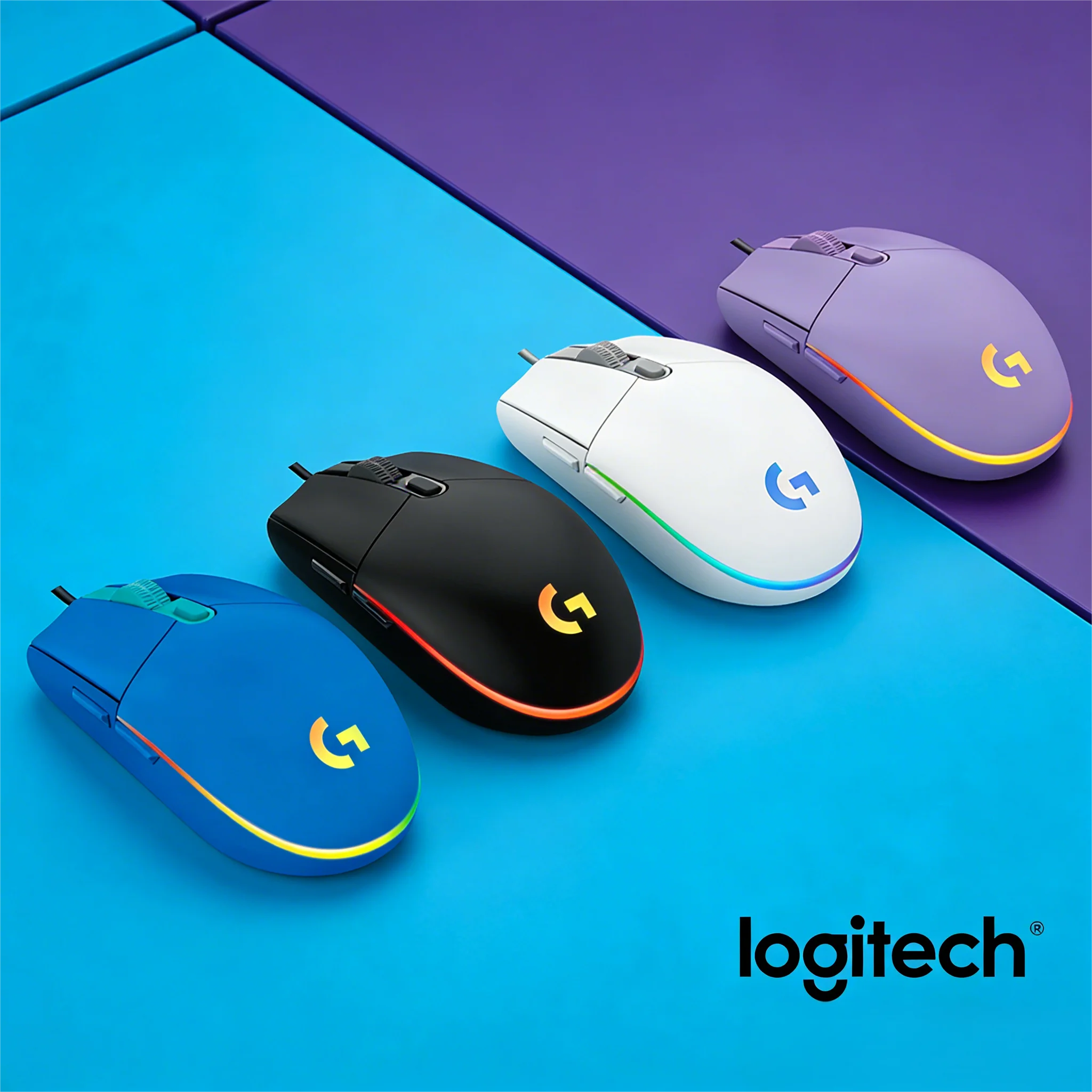 Logitech G102 Gaming Mouse Lightweight Design RGB Lighting Comfortable Hand Feel