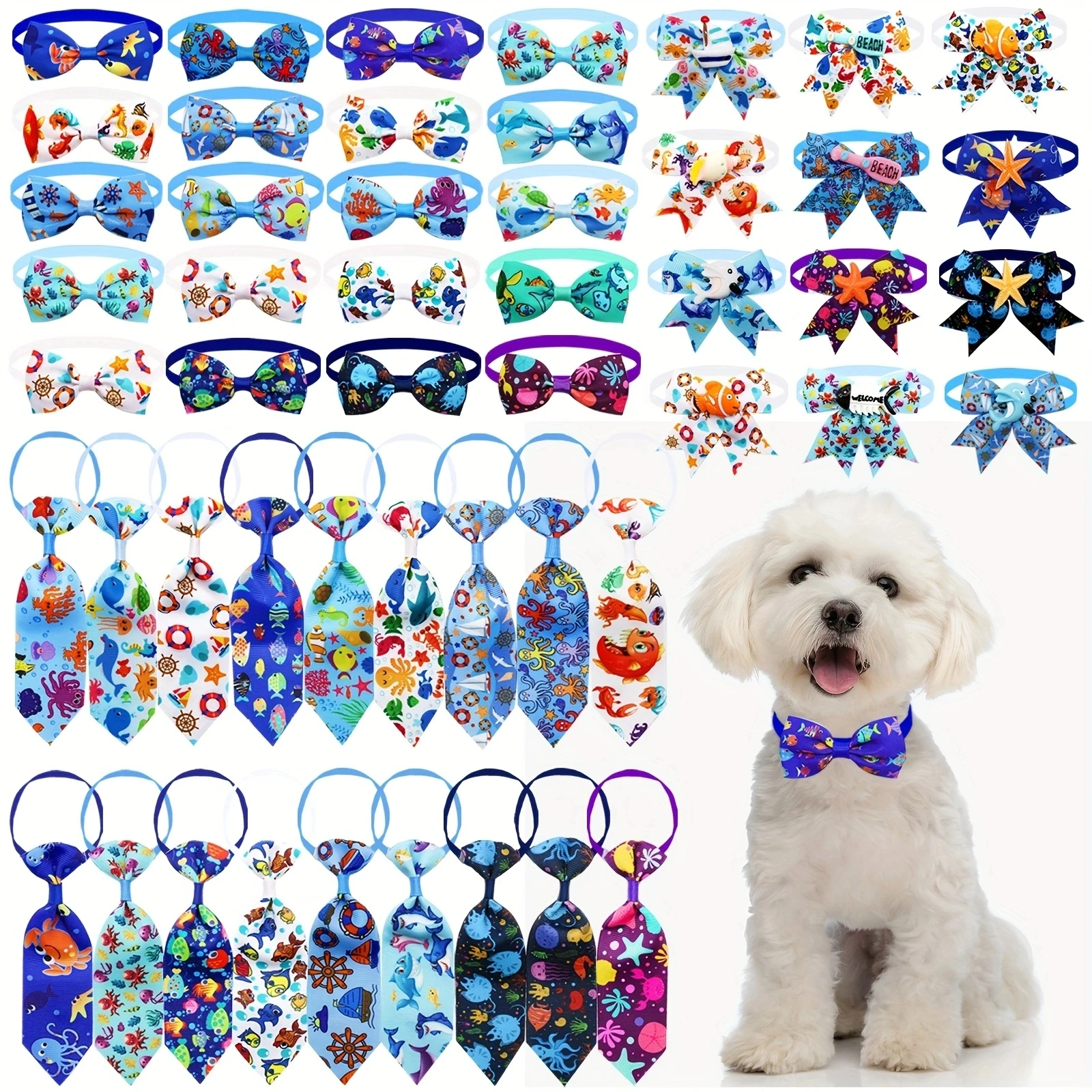 50PCS Pet Dog Bow Ties For Beach Party Adjustable Pet Dog Bowties Collars Cartoon Print Pet Grooming Accessories For Dogs Bulk
50PCS Pet Dog Bow Ties For Beach Party Adjustable Pet Dog Bowties Collars Cartoon Print Pet Grooming Accessories For Dogs Bulk