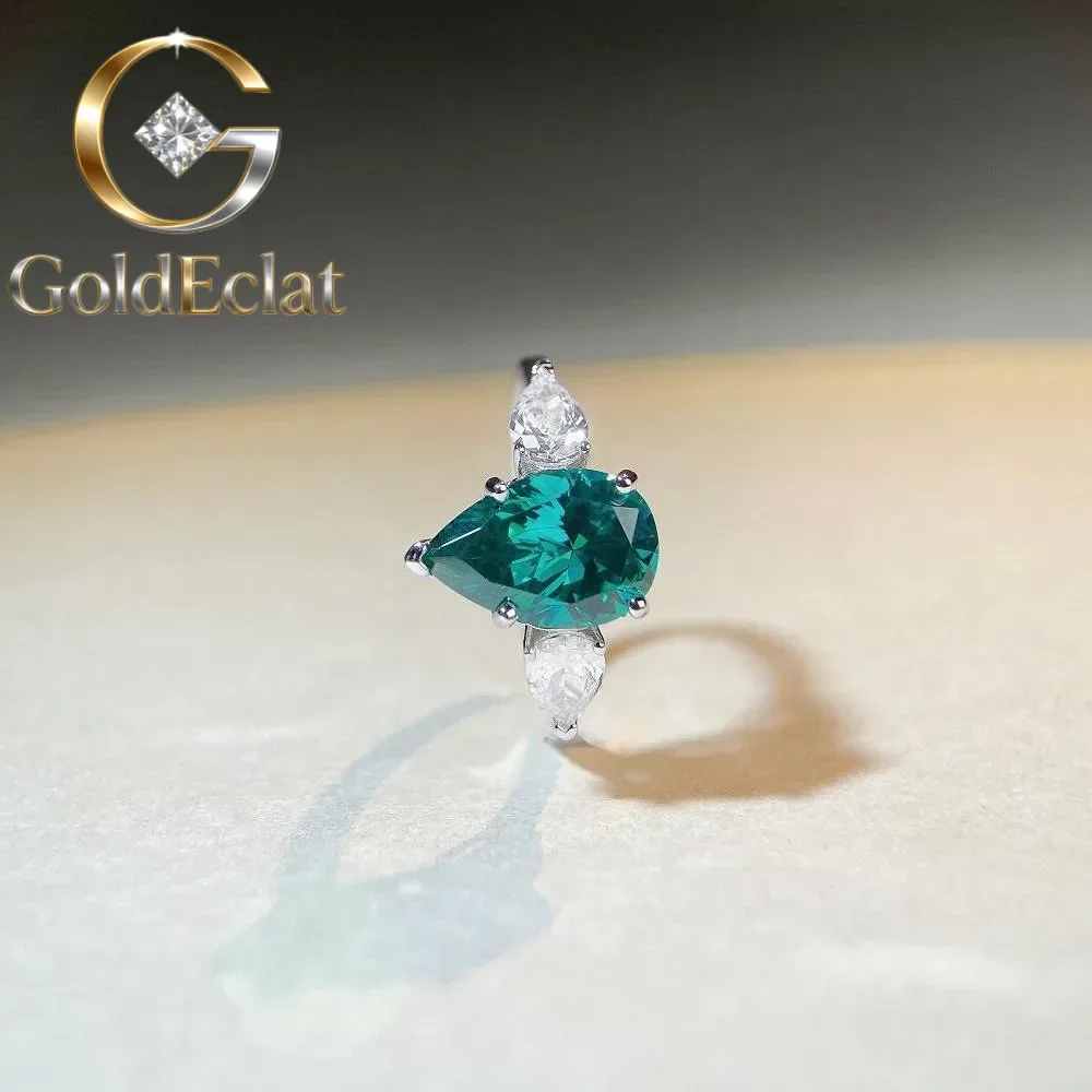GoldEclat Luxury Solid Platinum PT950 Women's Water Drop Pear Diamond Ring Wedding Ring Emerald Moissanite Diamond Ring
GoldEclat Luxury Solid Platinum PT950 Women's Water Drop Pear Diamond Ring Wedding Ring Emerald Moissanite Diamond Ring