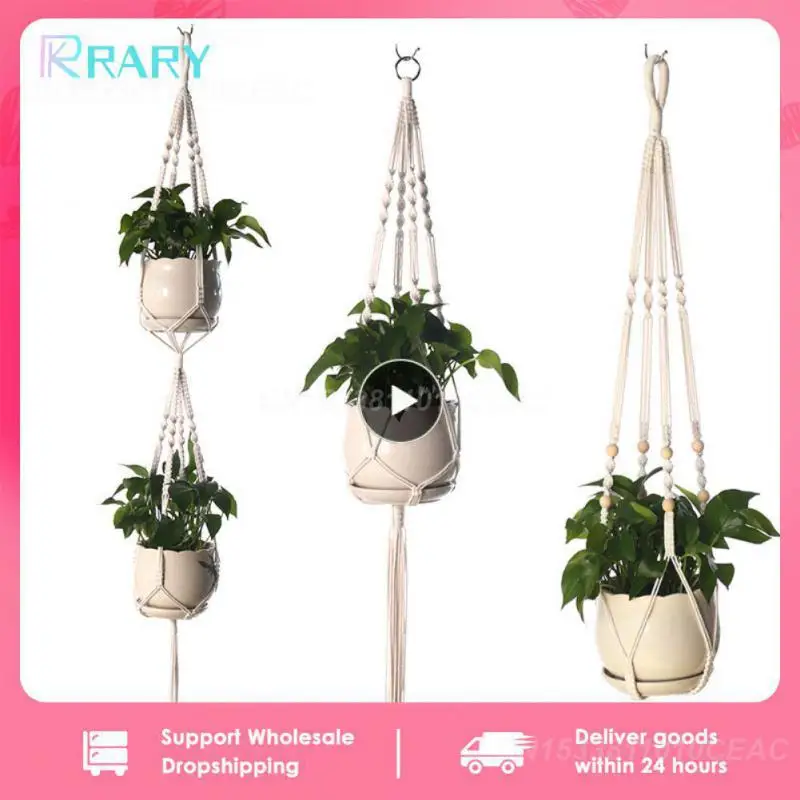 1PCS Hanging Planter Gardening Green Plant Hanging Basket Cotton Rope Hanger Flower Pot Handmade Macrame Pot Pocket Wall Boho
1PCS Hanging Planter Gardening Green Plant Hanging Basket Cotton Rope Hanger Flower Pot Handmade Macrame Pot Pocket Wall Boho